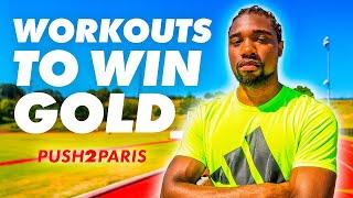 Noah Lyles FIRST 200m TRAINING SESSION for Paris Olympics, Sprint Drills, Gym Workout | Push2Paris