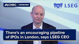 There's an encouraging pipeline of IPOs in London, says LSEG CEO