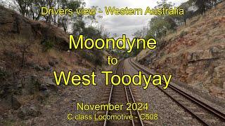 Drivers view WA, Moondyne to West Toodyay, Nov 2024