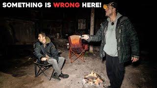 (SOMETHING IS VERY WRONG HERE) SCARIEST NIGHT CAMPING at MY HAUNTED HOUSE | EVIL ENTITY ATTACKS ME!