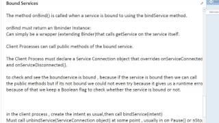 services in android part5 what is a bound service