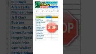 Split text in cells in Ms Excel #excel #exceltips #exceltipsandtricks #exceltricks #exceltipstricks