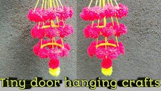 how to make door hanging crafts / woolen crafts / tiny hanging crafts