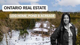 Magical Log Home, Pond & Acreage | 303476 South Line, West Grey, ON | Grey Bruce Real Estate