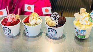 japanese food - Delicious Ice Cream Rolls  ロールアイス