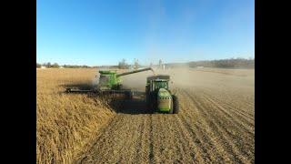 Combining beans at the main farm!