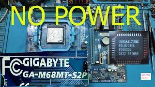 GIGABYTE GA M68MT S2P NO POWER PROBLEM SOLUTION