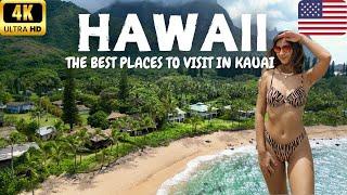 KAUAI, The Garden Island of HAWAII  - Best Places to Visit | Hanalei Bay & Tunnels Beach