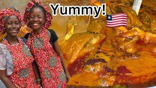 Cooking Liberian Palmbutter With Goat Meat||Liberian food is the best in Africa. 