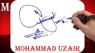 Mohammad Uzair Name Signature Style - M Signature Style - Signature Style of My Name Mohammad Uzair