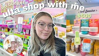 NO BUDGET ULTA SHOP WITH ME | new viral skincare and makeup products + HUGE HAUL