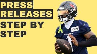 Wide Receiver Press Releases (Step By Step)