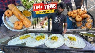 Early Morning Breakfast in Anna Durga Dosa | South Indian Food Tour | Street Food India