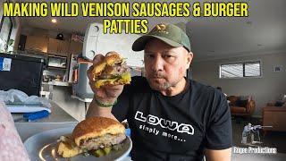 Making Wild Venison Sausages & Burger Patties