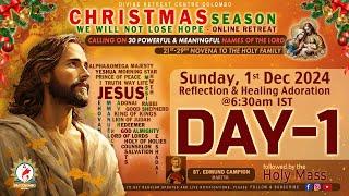 (LIVE) DAY - 1, Christmas Retreat - Calling on 30 names of the Lord | Sunday | 1 Dec 2024 | DRCC