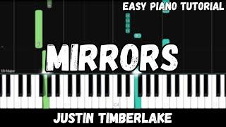 Justin Timberlake - Mirrors (Easy Piano Tutorial)