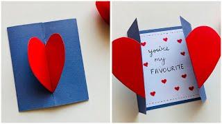 DIY Scrapbook Card | Surprise Card Idea | Cute heart Card  #heartcard