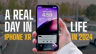 Using the iPhone XR in 2024! - A Real Day in Life