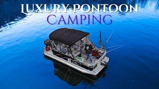 Luxury Pontoon Boat Camping (Winter Camping)