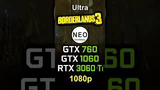 GTX 760 vs GTX 1060 vs RTX 3060Ti in Borderlands 3 | 1080p