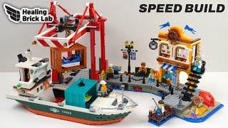 LEGO City 60422 Seaside Harbor with Cargo Ship Speed Build