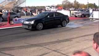 Cadillac CTS-V - 10 Second 1/4 Mile - GNSX Runs 10's in Quarter at Byron Dragway