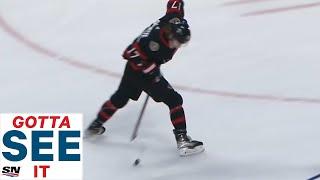 GOTTA SEE IT: Adam Gaudette Goes Between His Legs To Set Up Tyler Ennis For Tap-In