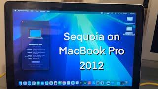 Installing macOS Sequoia on MacBook Pro 2012