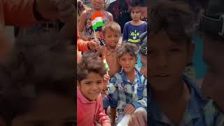 Free flags give to childrens|save nature #duderanjith #harghartiranga #happyindependence