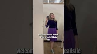 Realistic trying on my thrift finds!!!