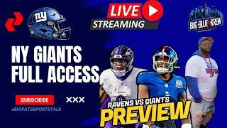 NY Giants Full Access Pregame/ NY Giants Vs Ravens Live On The BBKSN