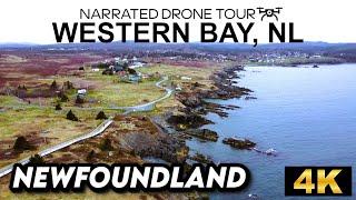 Stunning 4K Drone Journey Over Western Bay, Newfoundland  | Explore Canada's Scenic Coastline