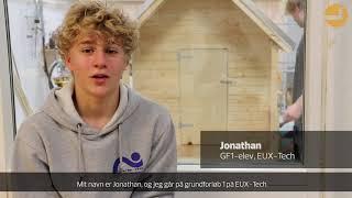 Jonathan på GF1 EUX-Tech, Learnmark Horsens, fortæller om at være EUX-elev