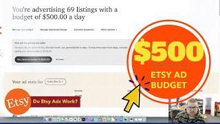 Should You Run Etsy Ads? $500 Ad Budget Test!