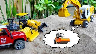 Excavator Toy Play with Construction Car Toys Activity