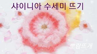 샤이니아 수세미 뜨기[뽀랑뜨개]온라인판매금지,코바늘,crochet
