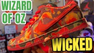 THE WIZARD OF OZ SB DUNK IS WICKED ! LETS TAKE A EARLY IN HAND LOOK  ( 3RD PARTY REVIEW )