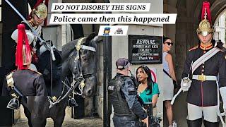 Disobey the Signs Police Came and then This Happened at Horse Guards in London