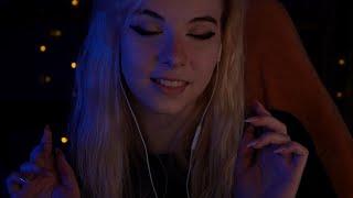 ASMR | Bilingual Whispering, English & German - ramble, blue yeti