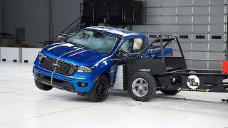 2022 Ford Ranger crew cab updated side IIHS crash test