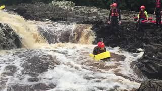 Hydrospeeding in Slow Motion Down the River Tees