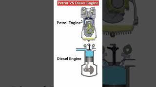 Petrol VS Diesel engine #shortsvideo #engine #automobile #automotive #mechanical #3danimation