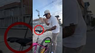 THIS MAN SO CRAZY#viralshorts #bicycle #antitheft