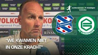 Dick Lukkien na verloren derby tegen SC Heerenveen