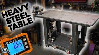 Building a 665LB Steel Welding Table/ Workbench!