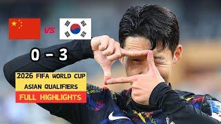 CHINA VS KOREA ｜ 2026 FIFA World Cup  Asian Qualifiers | Full Game Highlights | Nov 21,2023