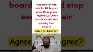 Inzamam-ul-Haq controversy over IPL #championstrophy2025 #rizwanhaider #cricket