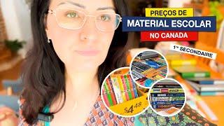 MATERIAl ESCOLAR no CANADA - (Ensino Médio)