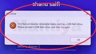 Pc Password Reset Fix This feature requires removable media such as a USB flash drive Windows 11