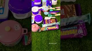 Satisfying with Unboxing & Review Miniature kitchen set toys cooking video#shorts